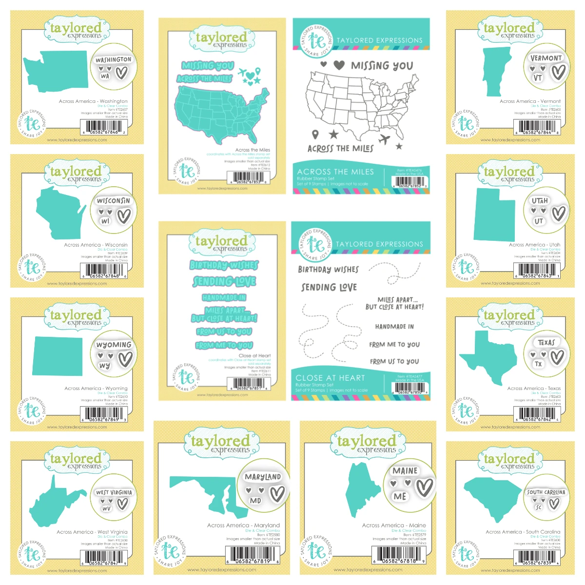 Love My Country State Frames and Borders Metal Cutting Dies Stamps Set Gift for You Making Embossed Scrapbooking Template New