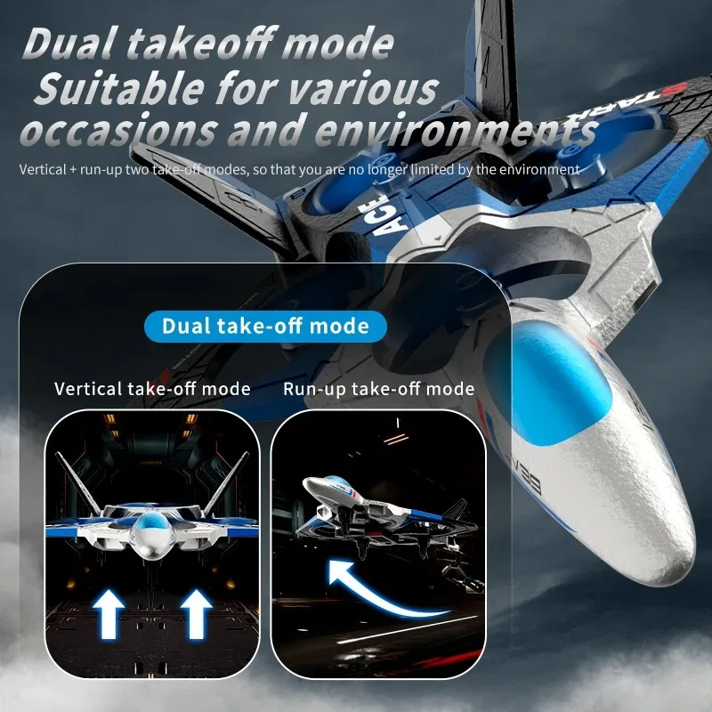 RC Plane Aero Jet Dron Remote Control Airplane 2.4G 8K Dual Camera Fighter Hobby Plane Glider Airplane Foam RC Drone drop ship
