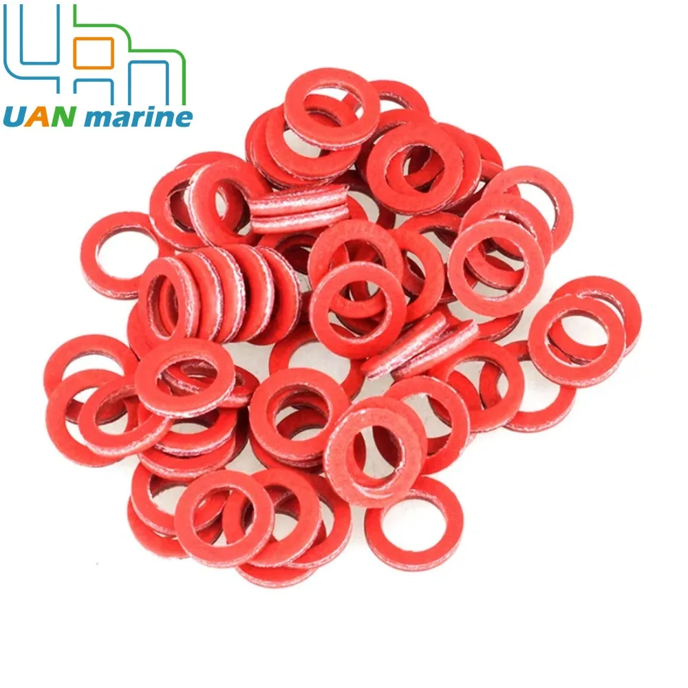 Red Seal Gasket Lower Casing For Yamaha Hidea Outboard Motor Engine Parts 100 Pieces 332-60006-0 332-60006 Boat Motor