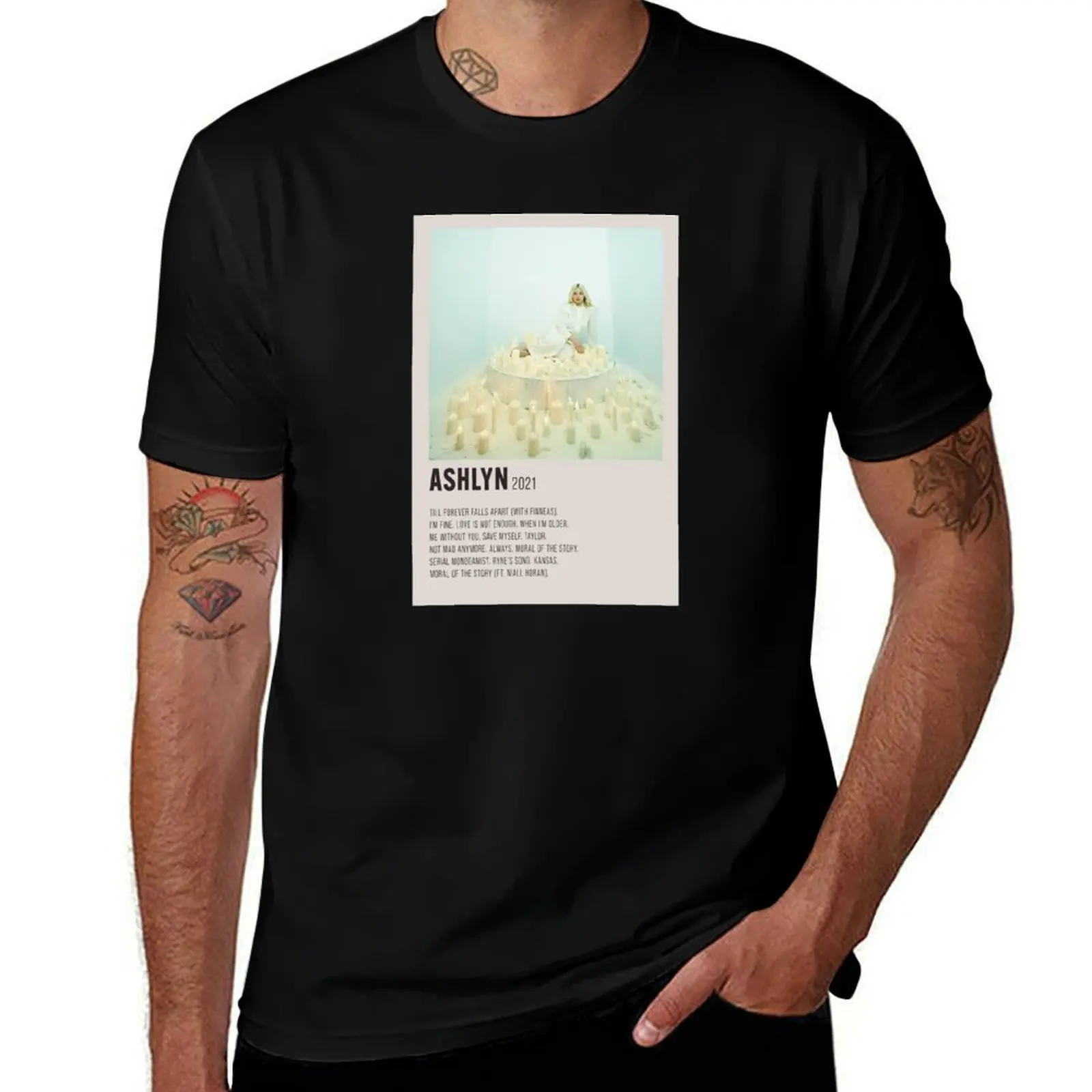 ashlyn | ashe | aesthetic minimalist poster T-Shirt t shirts for man slim fit T-Shirt