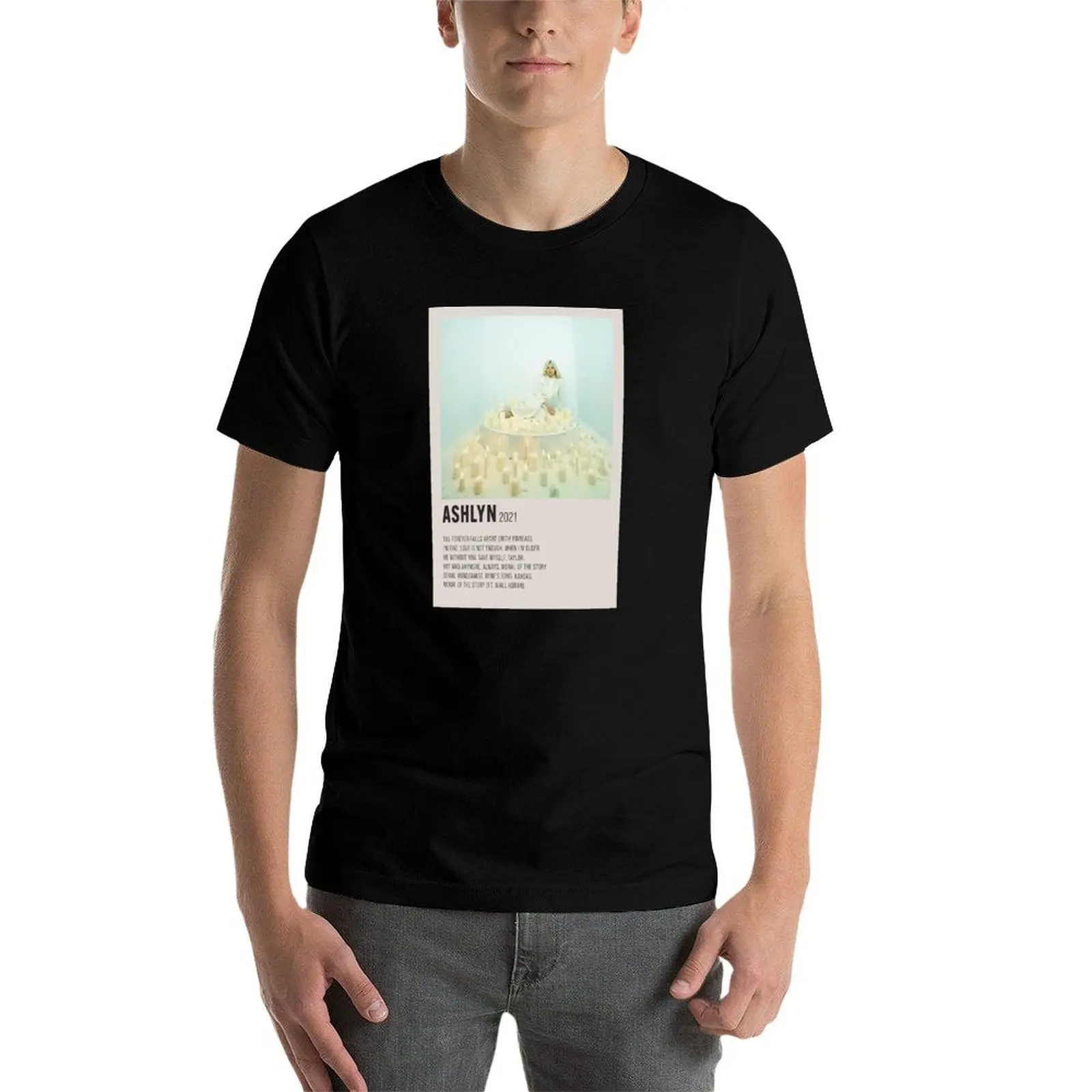 ashlyn | ashe | aesthetic minimalist poster T-Shirt t shirts for man slim fit T-Shirt