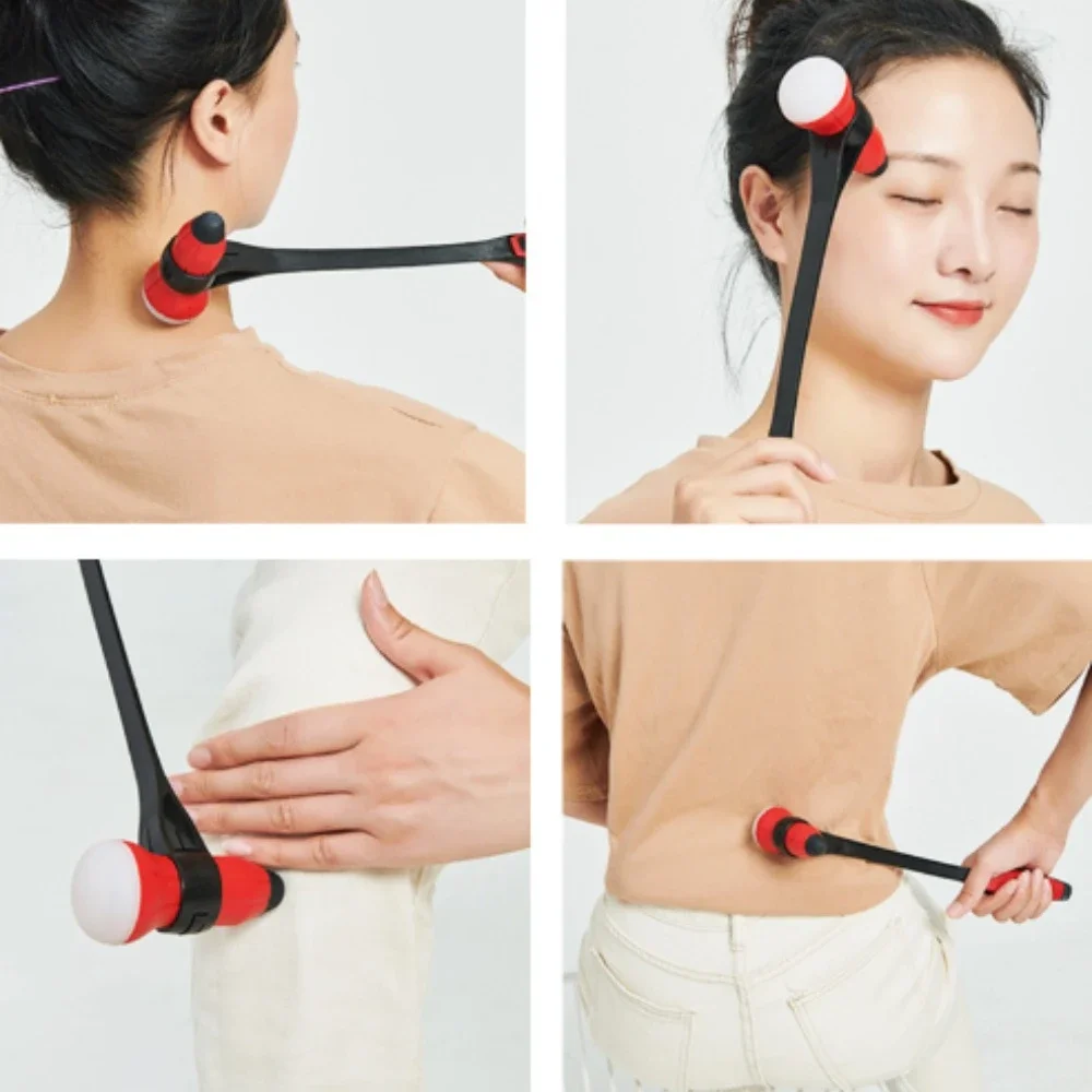 Portable Muscle Relax Massage Hammer Soft Silicone Flexible Comfortable Multifunctional Manual Massage Hammer Eye Back Necks New