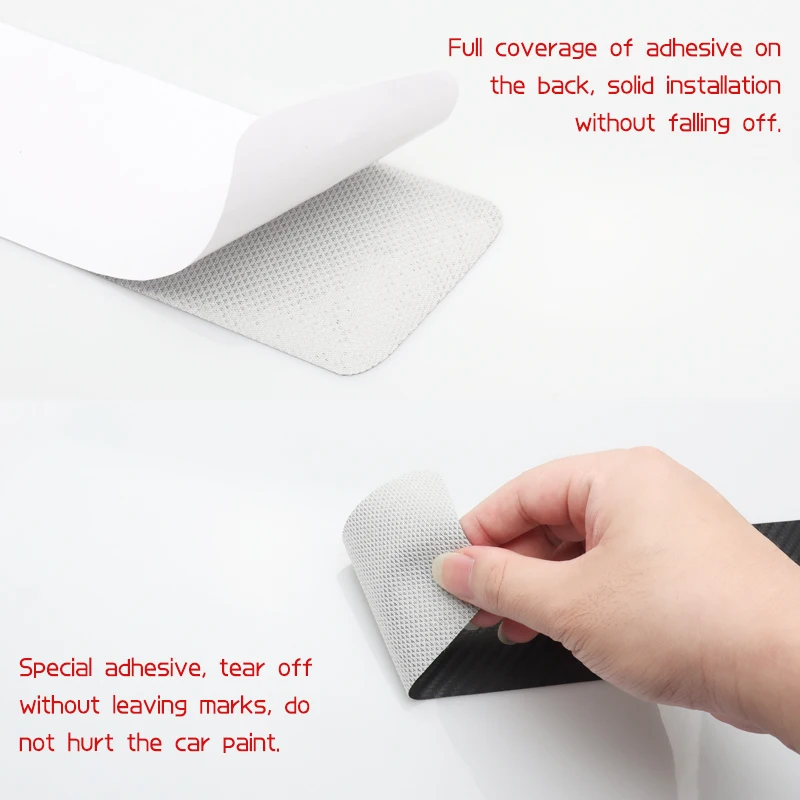 4Pcs Carbon Fiber Car Door Sill Protector Welcome Pedal Decoration Leather Stickers for Changan QiYuan A05 A07 Q05 Q07 E07