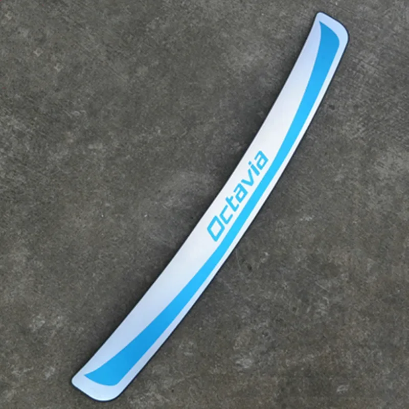 For Skoda Octavia A7 2015-2018 Sedan Car-Stying After guard Rear Bumper Trunk Guard Door Sill Plate Car Accessories