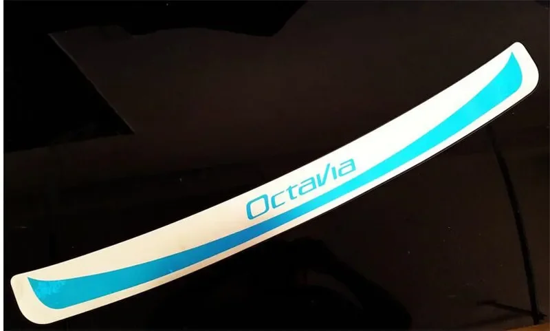 For Skoda Octavia A7 2015-2018 Sedan Car-Stying After guard Rear Bumper Trunk Guard Door Sill Plate Car Accessories