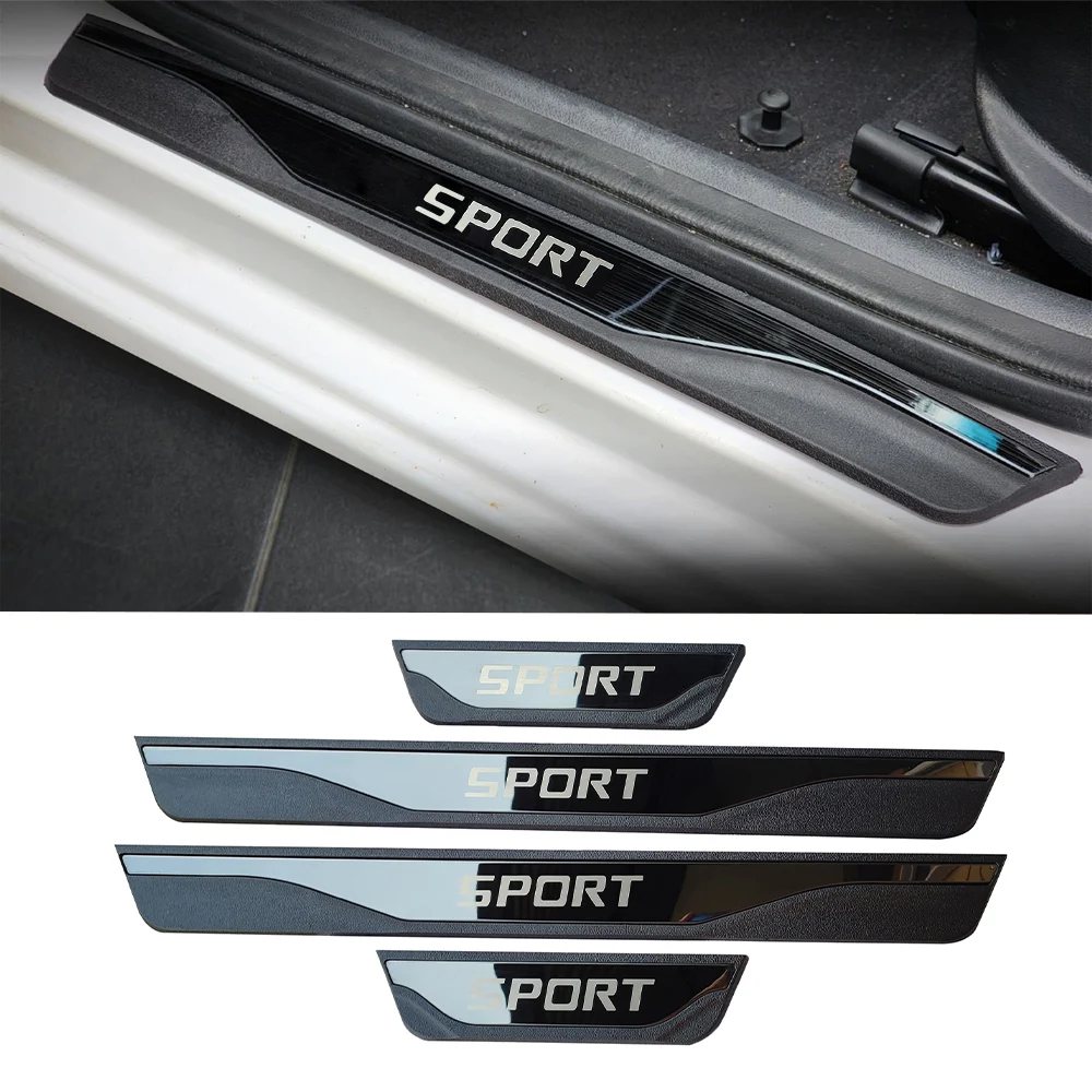 For Chery Tiggo 9 2023 2024 2025 Car Accessories Door Sill Cover Pedal Trim Protection Auto Threshold Pedal Exterior Stickers