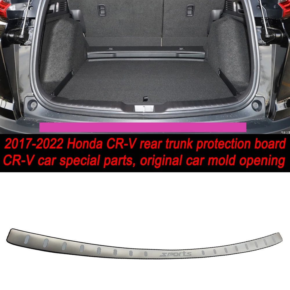 For Honda CR-V CRV CR V 2017-2022 Trunk Trim Rear Bumper Protector Car Accessories Stainless Steel Door Sill Scuff Plate
