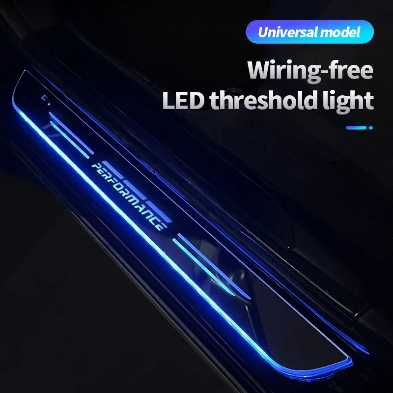 Customized Car Welcome Door illuminated Sill Light Logo Lamp LED Car Scuff Plate Pedal For BMW1 2 3 4 5 7 Series X1 X3 X4 X5 X6