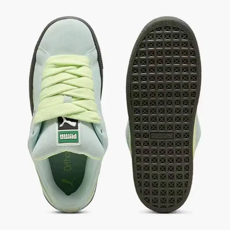 Hot Genuine PUMA Unisex Suede XL 2026 New Light Blue Mint Green Classic Suede Casual Skate Sneakers 395205-84