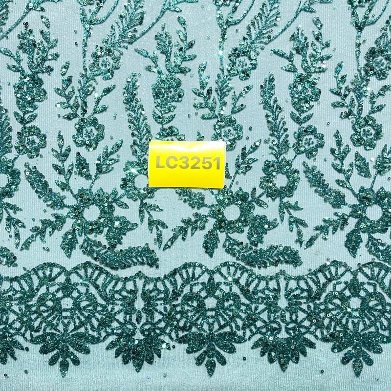 10 Yards Emerald green Patterned Wedding Dress Fabric Mesh Spray Lace 150cm Wedding Party Pink Spray gold Tull fabric