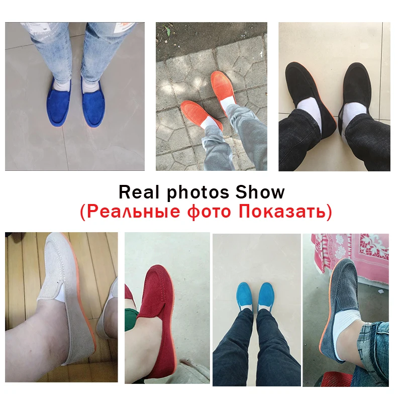 Brand Dad Canvas Green Loafer Shoes for Men Casual Outdoor Trekking Shoes Plus Size Adult Male's Sneaker Multi-colors