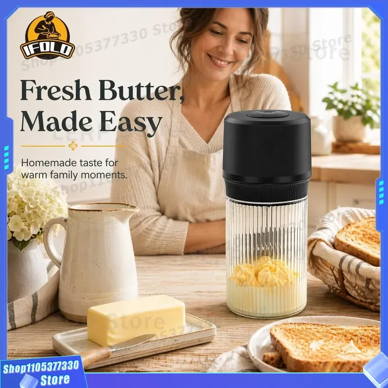 Electric Butter Mixer Handheld Cream Cheese Stirrer Kitchen Baking Tool Portable Egg Beater for Home Cooking Accessories
