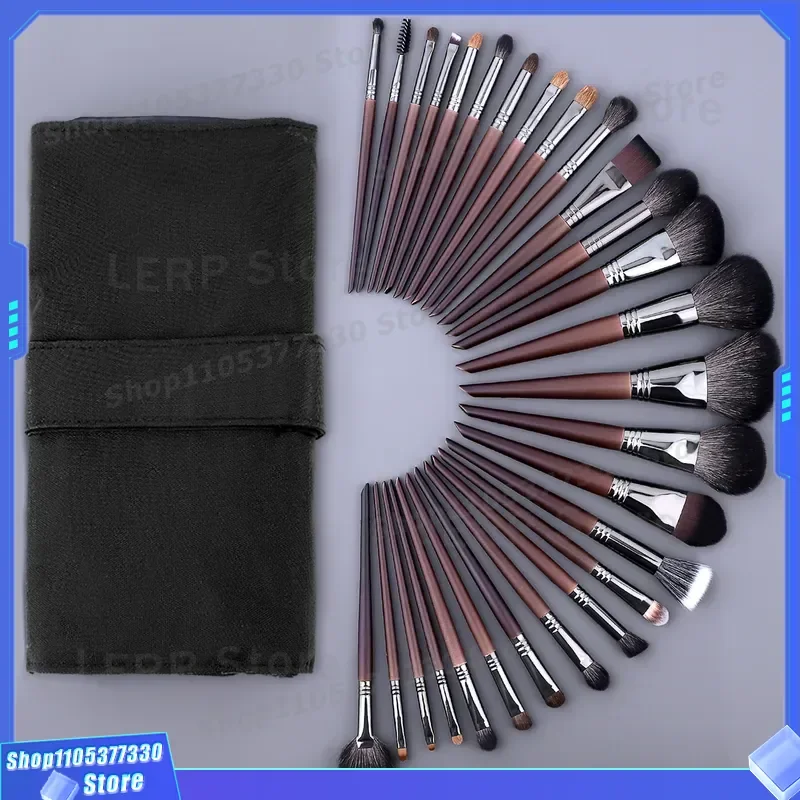 28 Pcs Premium Makeup Brush Set Professional Cosmetic Tools for Foundation Eyeshadow Blending Beauty Kit for Artists Students