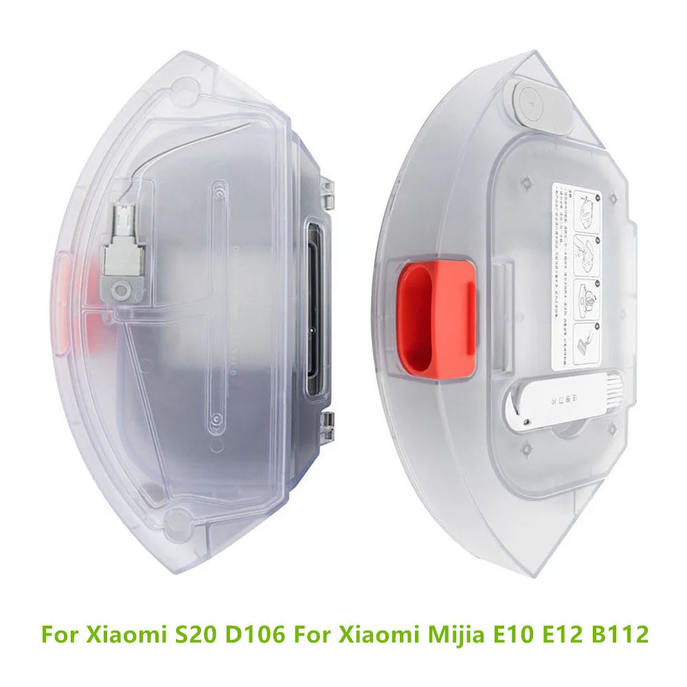 Para Xiaomi S20 D106 caja de polvo tanque de agua para Xiaomi Mijia E10 E12 B112 accesorios de Robot aspirador