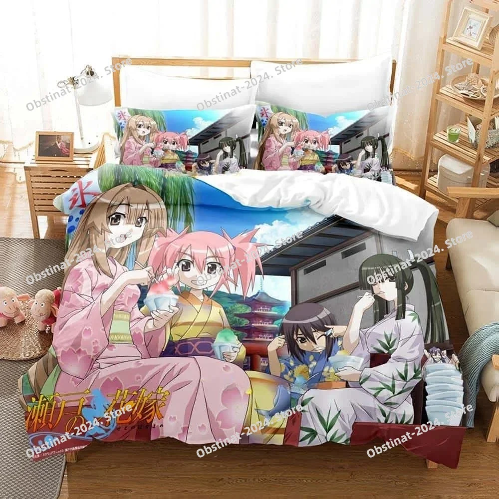Fashion 3d Print Anime My Bride is a Mermaid Bedding Set Single Twin Full Queen King Size Bed Set Adult Bedroom Duvet cover Sets