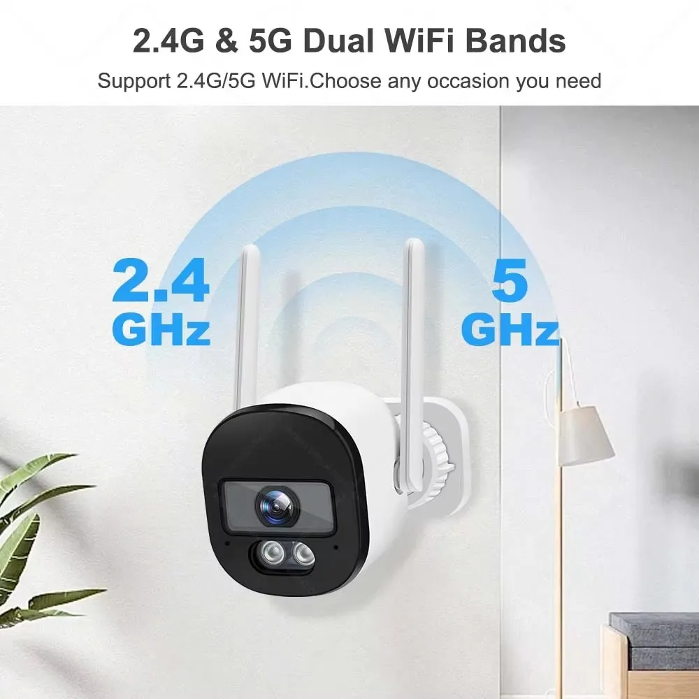 4MP Tuya Bullet Camera smart Home 2.4G/5G WiFi Surveillance Camera Outdoor Mini Tuya CCTV Video Surveillance Camera Smart life
