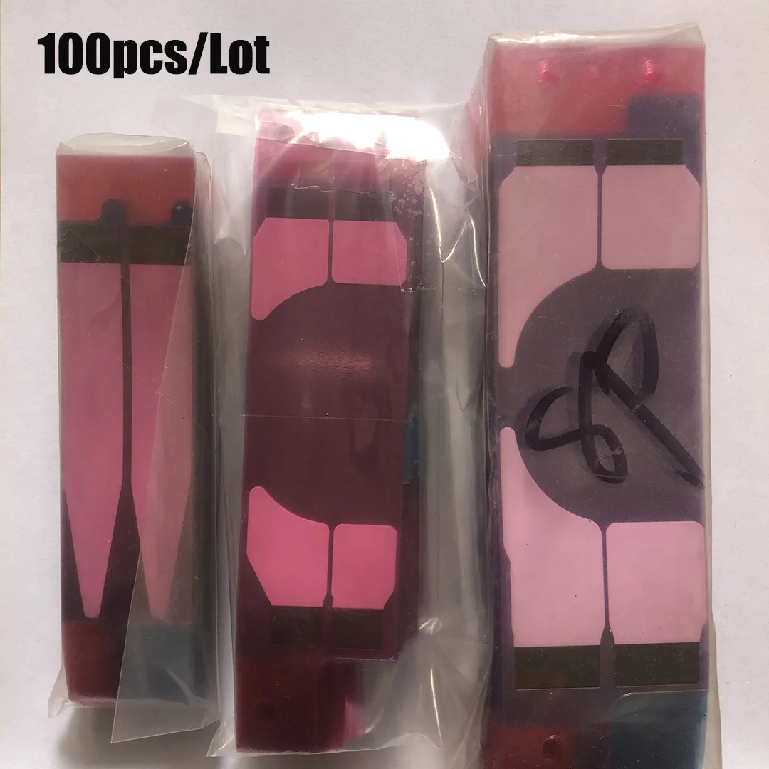 100pcs Battery Sticker For iPhone 15 14 13 12 11 X XS XR Pro Max Mini 7 8 6 6S Plus 5s 3M Adhesive Double Tape Pull Trip Grue