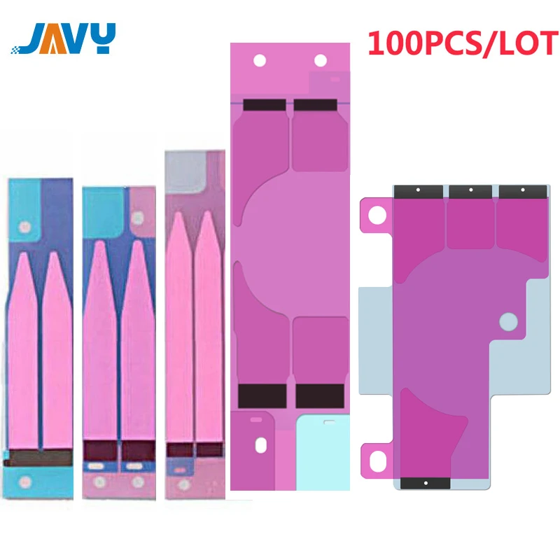 100pcs Battery Sticker For iPhone 15 14 13 12 11 X XS XR Pro Max Mini 7 8 6 6S Plus 5s 3M Adhesive Double Tape Pull Trip Grue