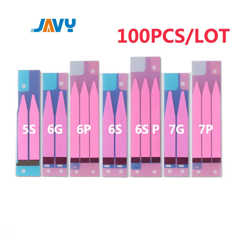 100pcs Battery Sticker For iPhone 15 14 13 12 11 X XS XR Pro Max Mini 7 8 6 6S Plus 5s 3M Adhesive Double Tape Pull Trip Grue