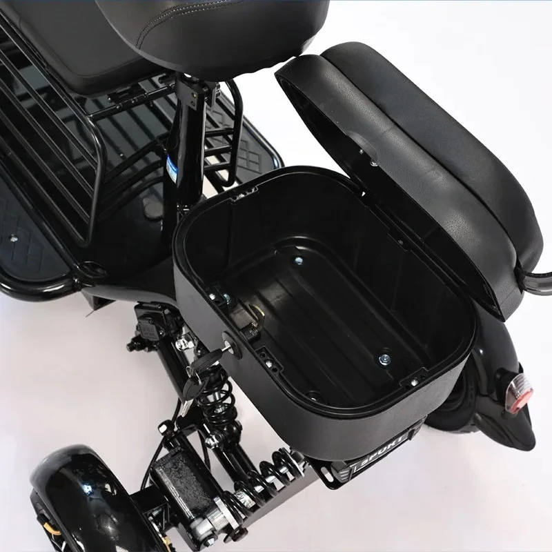 y9.4- electric tricycle household small elderly transportation pick-up and drop-off children folding small tricycle