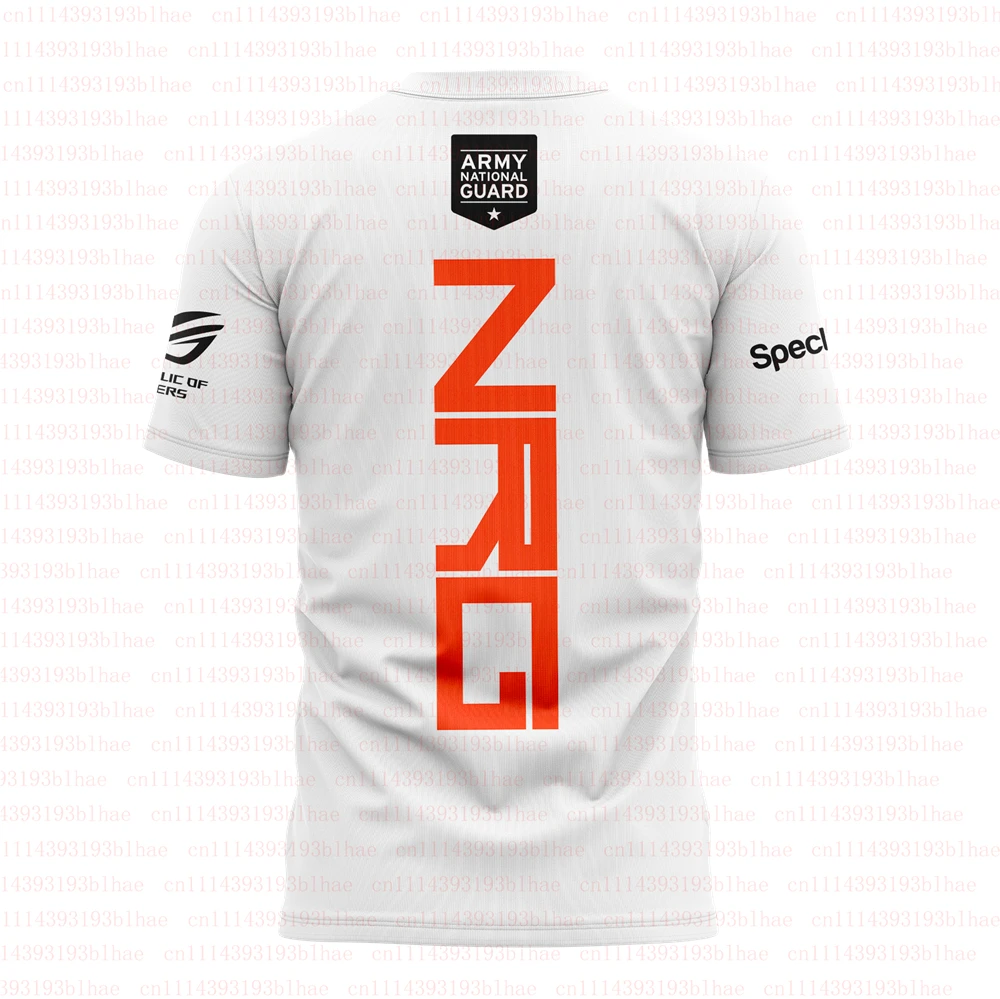 NRG Team 2026 White New Uniform T-shirt Fashion Esports Game Club Valorant Ethan Tops Men Streetwear Short Sleeved Crew Neck Tee