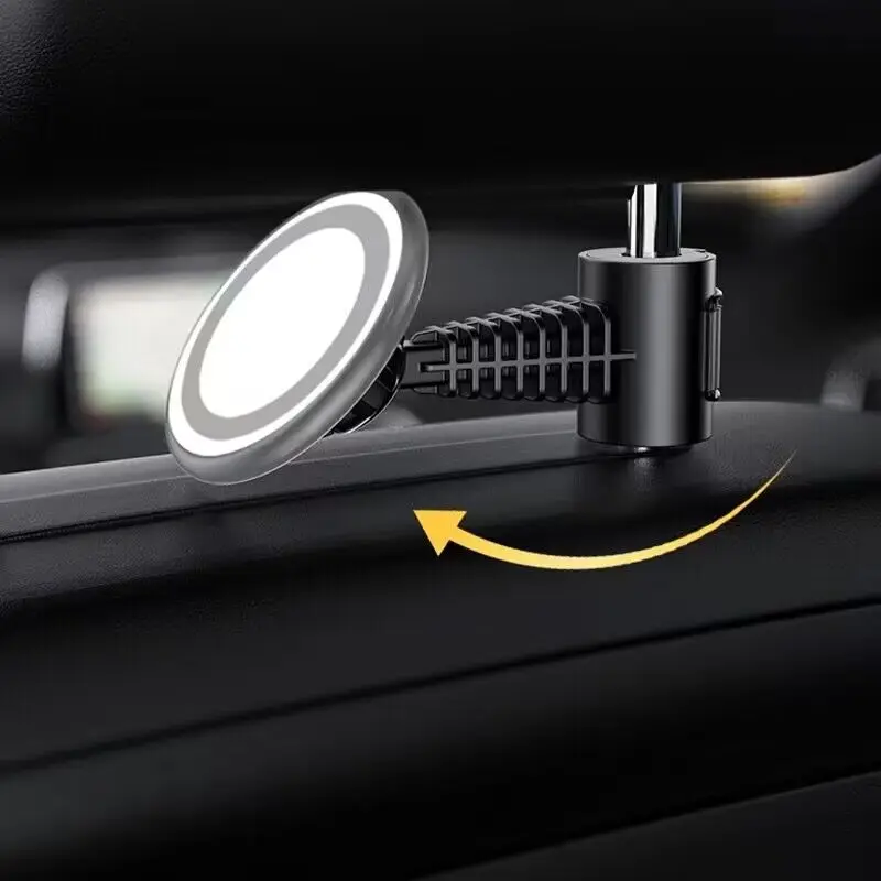 Magnetic Car Phone Holder For Magsafe iPhone 15 14 13 12 Pro Max Vehicle Macsafe Cradle Max Tape Stand Headrest Rear Back Seat