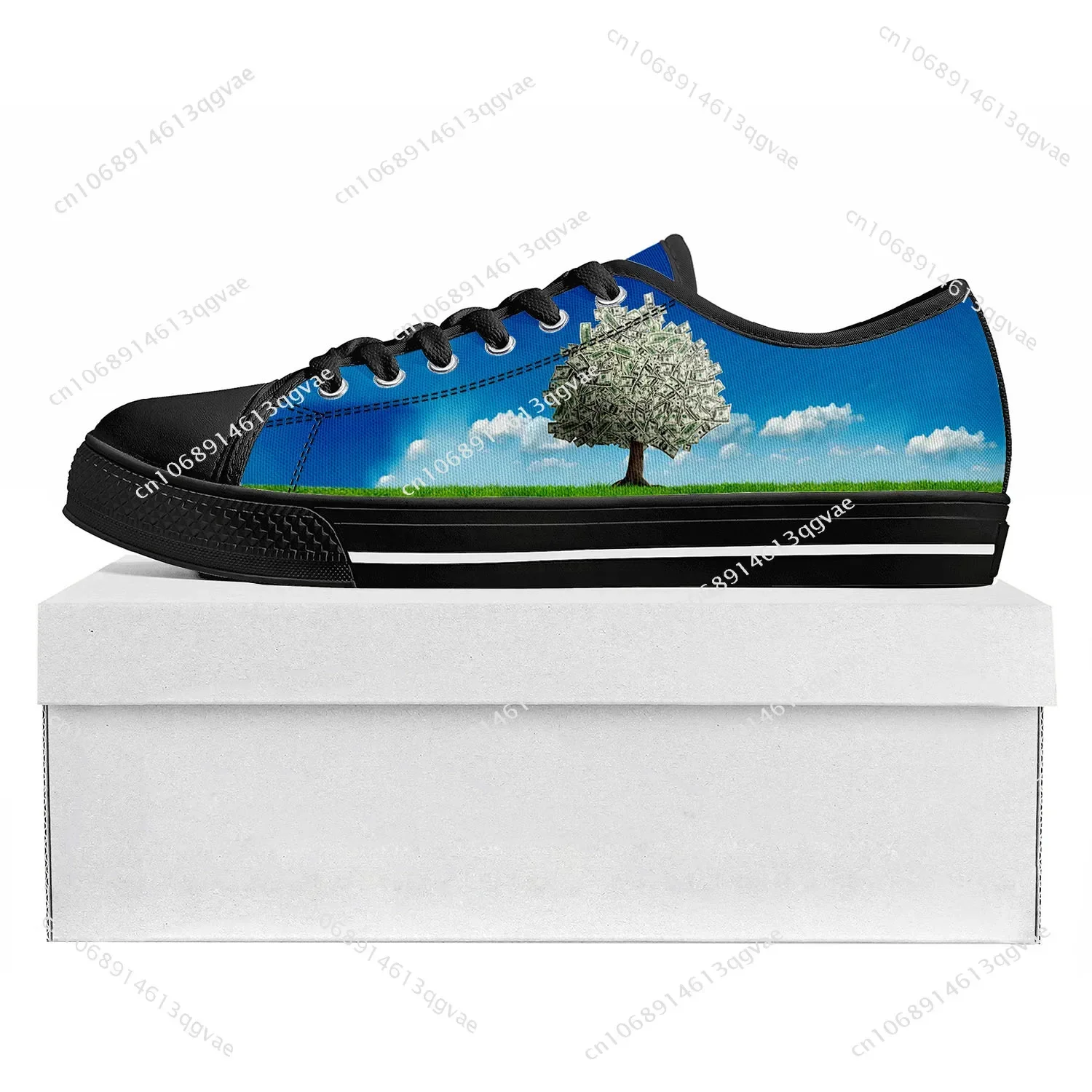 Dollar Green Tree Low Top High Quality Sneakers Mens Womens Teenager Canvas Sneaker Custom Shoe