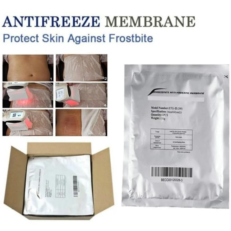 Antifreeze Membrane Mask Film Fat Anti Cooling Gel Pad Cryo Therapy Paper Pad For Cryo Machine