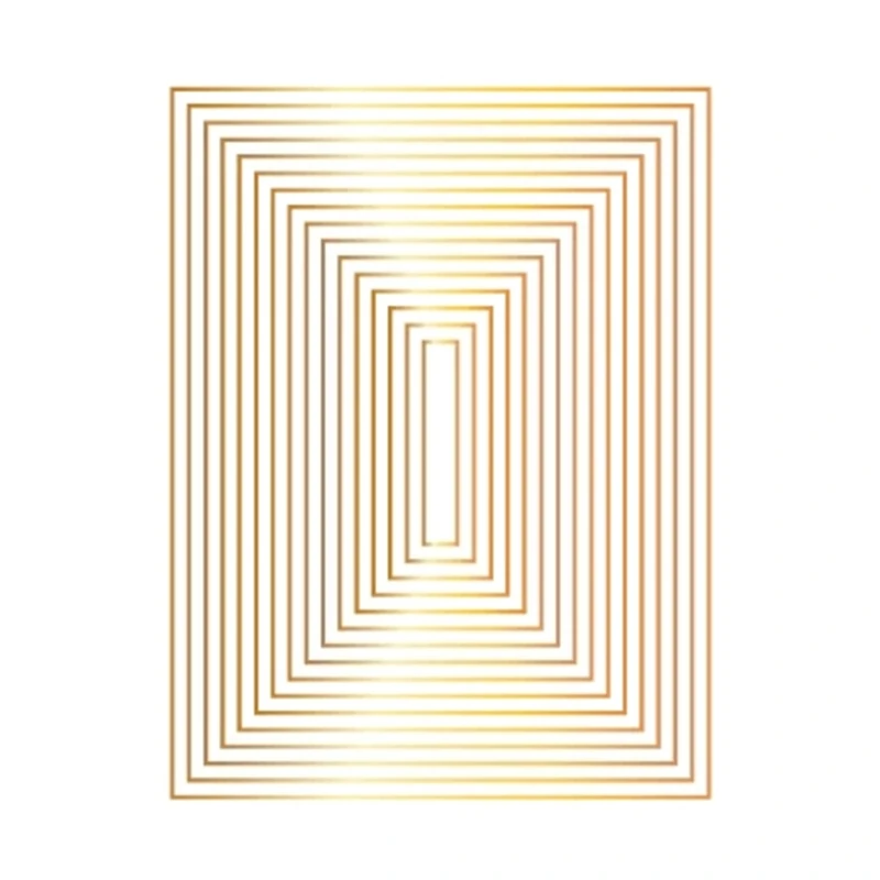 New 2023 A-2 Foil Borders Hot Foil Plate Metal Cutting Dies Scrapbooking For Paper Making Embossing Frame Card no Stamps