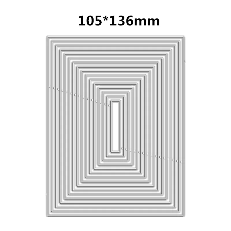 New 2023 A-2 Foil Borders Hot Foil Plate Metal Cutting Dies Scrapbooking For Paper Making Embossing Frame Card no Stamps