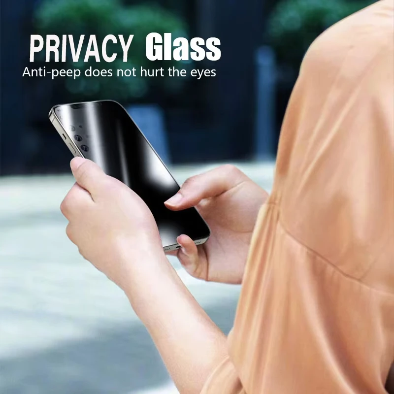 1-3pcs Anti-Spy Glass For iPhone 18 17 16 15 14 13 Pro Max 12 Mini 11 Privacy Screen Protectors & Camera Protection Lens Glass  