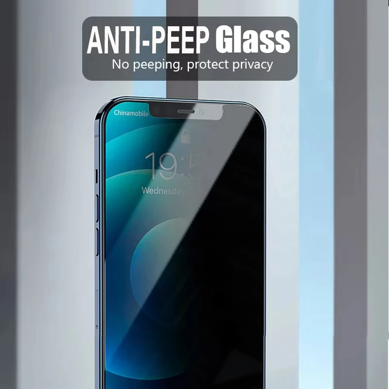 1-3pcs Anti-Spy Glass For iPhone 18 17 16 15 14 13 Pro Max 12 Mini 11 Privacy Screen Protectors & Camera Protection Lens Glass  