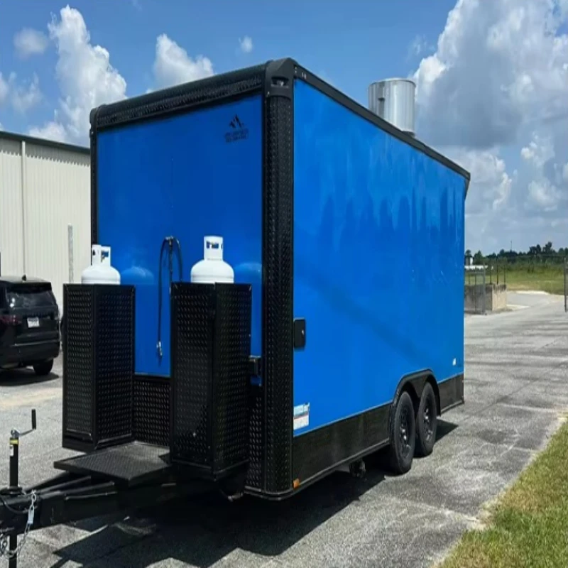 Mobile Food Trailer Coffee Lemonade Drink Food Trailer Concession Ice Cream Pizza Truck Catering Outdoor Food Truck Customized