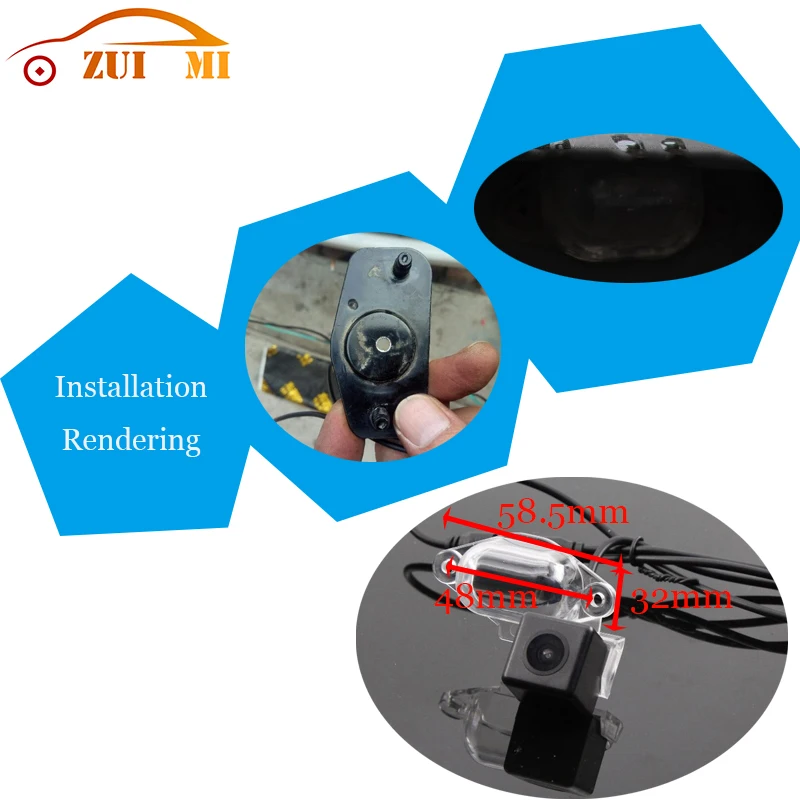 Car Reverse Rear View Camera For Nissan Evalia 2009~2015 Waterproof CCD Full HD Night Vision Backup Parking Camera Shockproof
