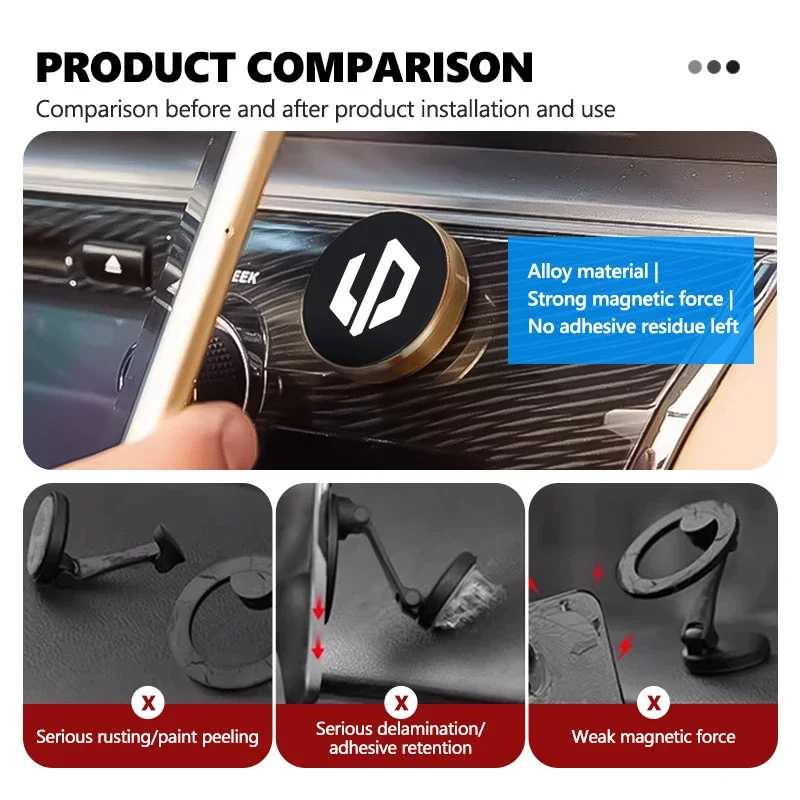 Magnetic Car Phone Holder Air Vent Phone Mount For Leapmotor C11 C10 B10 C16 C01 T03 Car Interior Accessories