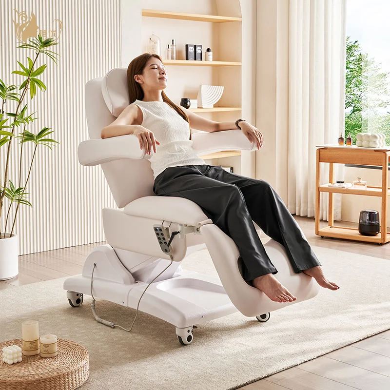 Electric Gynecology Exam Table With Metal Frame Synthetic Leather Upholstery And Stirrups For OB GYN Clinic Hospital Use