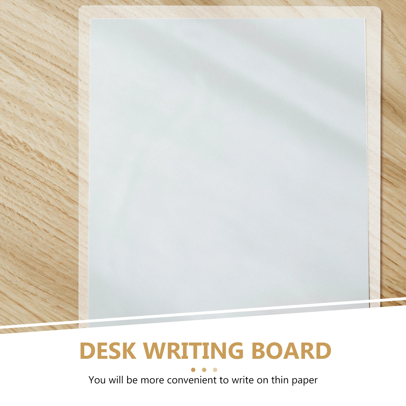A3 Office Writing Pad Transparent Sturdy PP Material Anti-Slip Writing Board for School Home Exam Tabletop Use