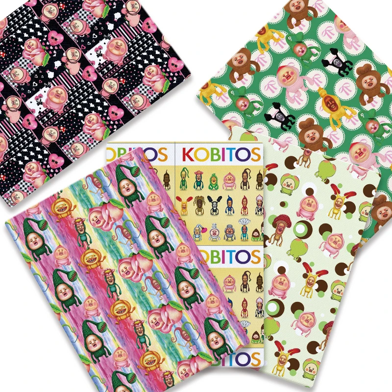 Classic cartoon DIY cotton fabric polyester cotton hand sewn and patchwork quilted baby dress curtain dresshome printing popular