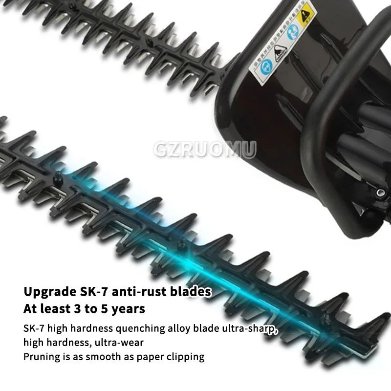 Two-Stroke Double-Blade Light Hedge Trimmer Tea Tree Trimmer Backpack Garden Thick Branch Trimmer Electric Tools 78CC