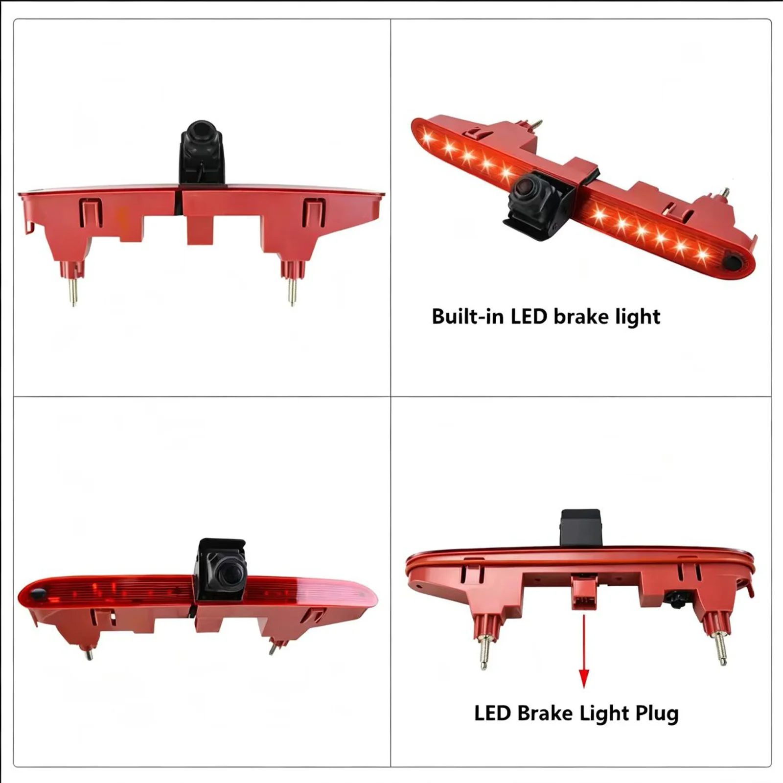 for Car Brake Light Rear View Reverse Camera For Citroen Berlingo Peugeot Partner II 2008-2016 Waterproof Backup Camera