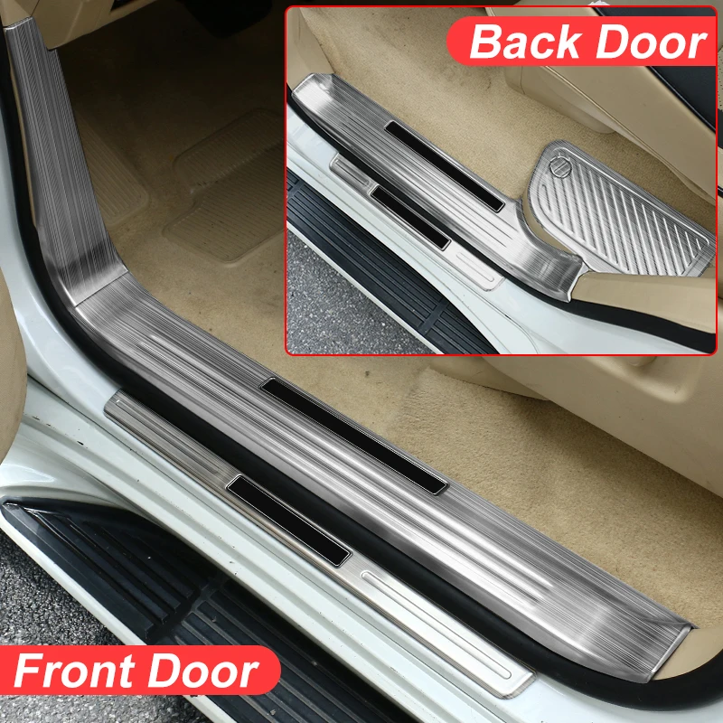 For 2008-2021 Toyota Land Cruiser LC200 FJ 200 Door Sill Protection Strip Anti Scratch Wear Resistant Car Exterior Accessories