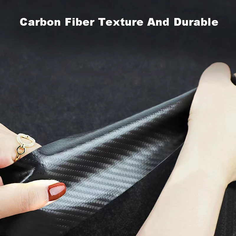 Carbon Fiber Car Door Sill Threshold Protector Auto Stickers Decals For Fiat 500X Accessories