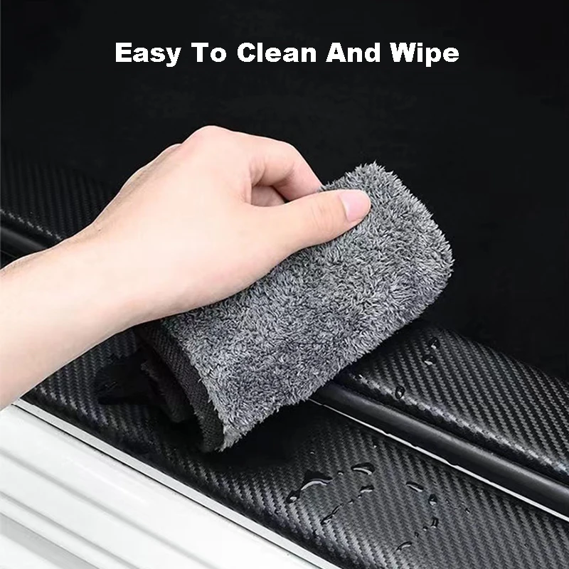 Carbon Fiber Car Door Sill Threshold Protector Auto Stickers Decals For Fiat 500X Accessories