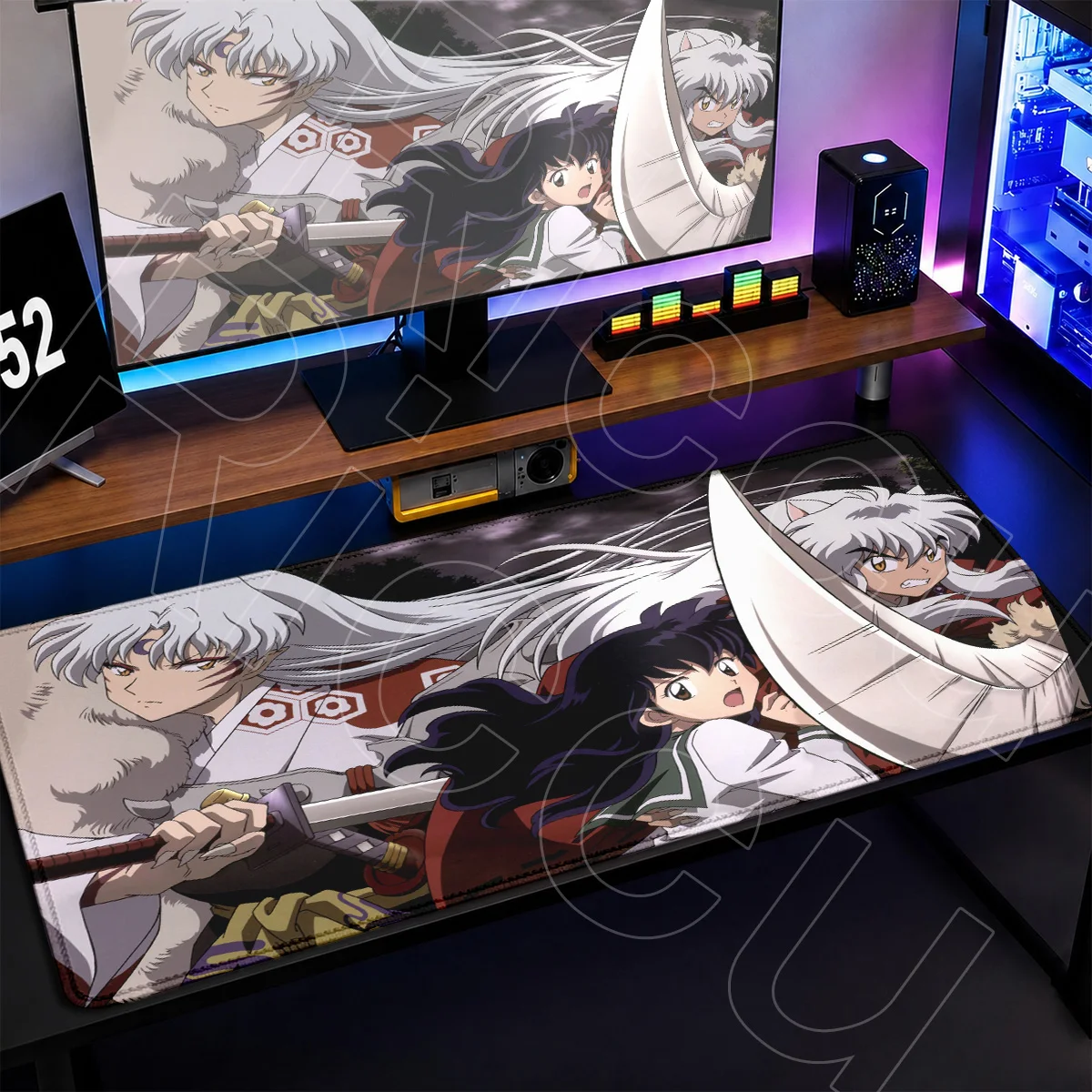 Hot Anime Inuyasha Mouse Pad HD Printing Extended Table Mauspad Large Kawaii Girl Kikyo Gaming Office Carpet 900x400mm Mouse Mat
