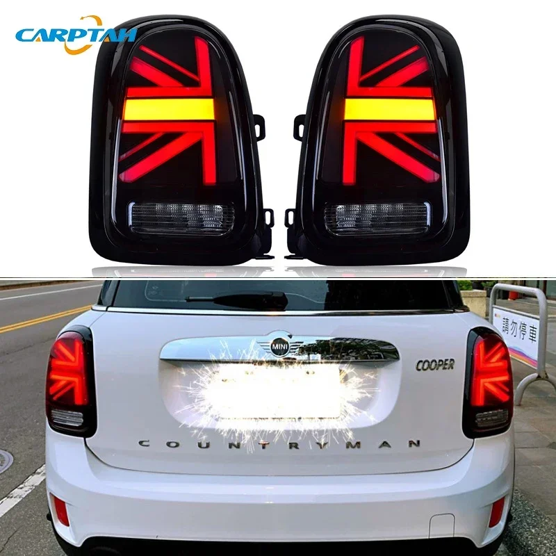 Car LED 12V Taillights For BMW Mini Cooper Countryman F60 2016 - 2019 2020 Rear Running Lamp Brake Reverse Dynamic Turn Signal