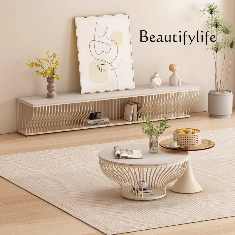 BJ Round Adjustable Side Table Unique Luxury Decoration Living Room Cheap Modern Coffee Table Nordic Kaffee Tische Home Furnitur