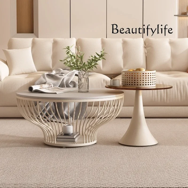 BJ Round Adjustable Side Table Unique Luxury Decoration Living Room Cheap Modern Coffee Table Nordic Kaffee Tische Home Furnitur