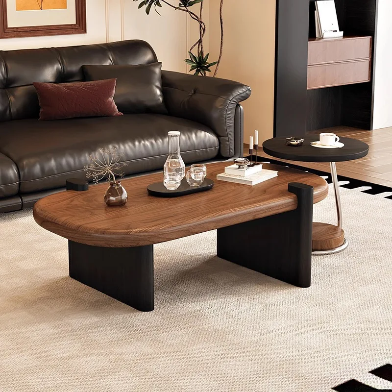 Modern Minimalist Coffee Table Decoration Wood Simple Adjustable Side Table Unique Antique Mesa Auxiliar Living Room Furniture