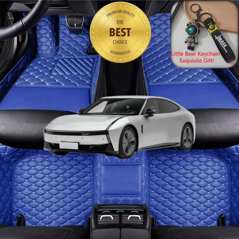 Customized Fit for XPeng P7 Car Floor Mats Car Accessories Tailored Waterproof Auto Carpet Liner Mats Rugs Left/Right-hand Drive