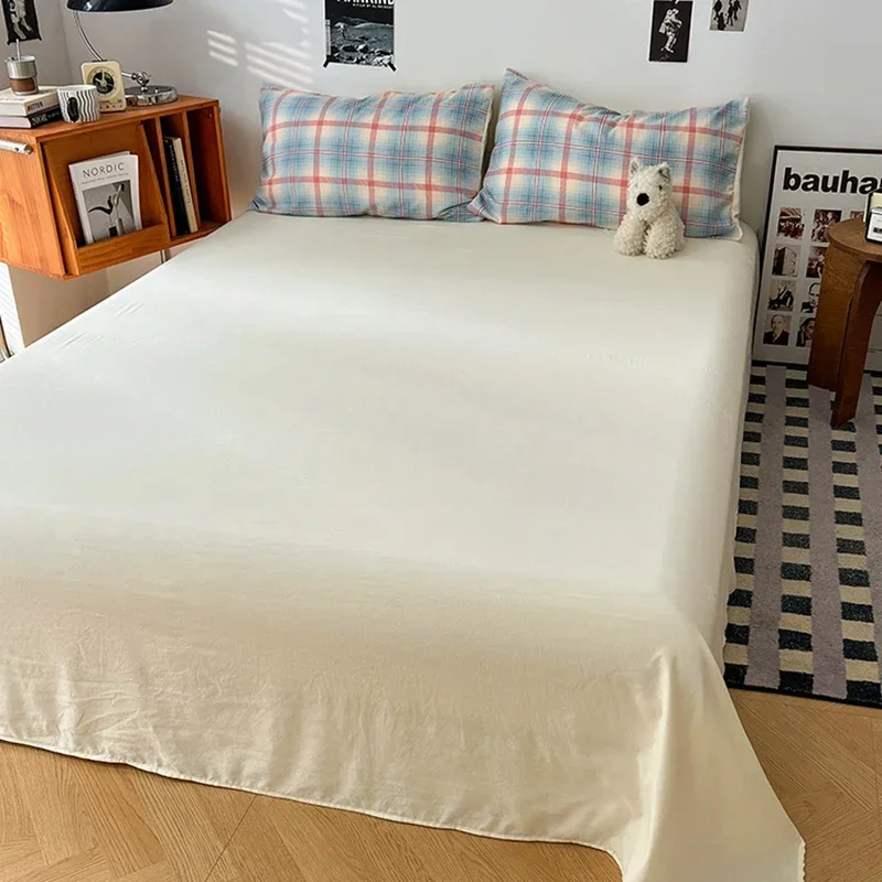 Nordic Plaid Printed Bedding Set Class-A Yarn-Dyed Geometry Bedclothes for All Seasons Soft Queen Twin Comforter Sets for Adults
